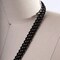 1 Yard 12mm Black Shiny Metal Fashion Chain Trim for Jewelry and Bag Straps